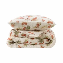 Parure de lit enfant gaze de coton Promenons nous dans les bois - 140 x 200 cm