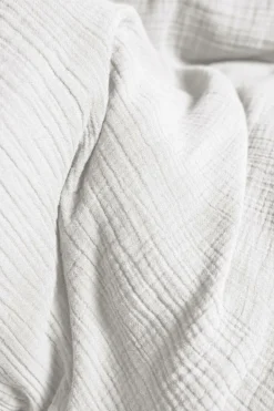 Parure de lit enfant gaze de coton bio Lou - Blanc - 140 x 200 cm