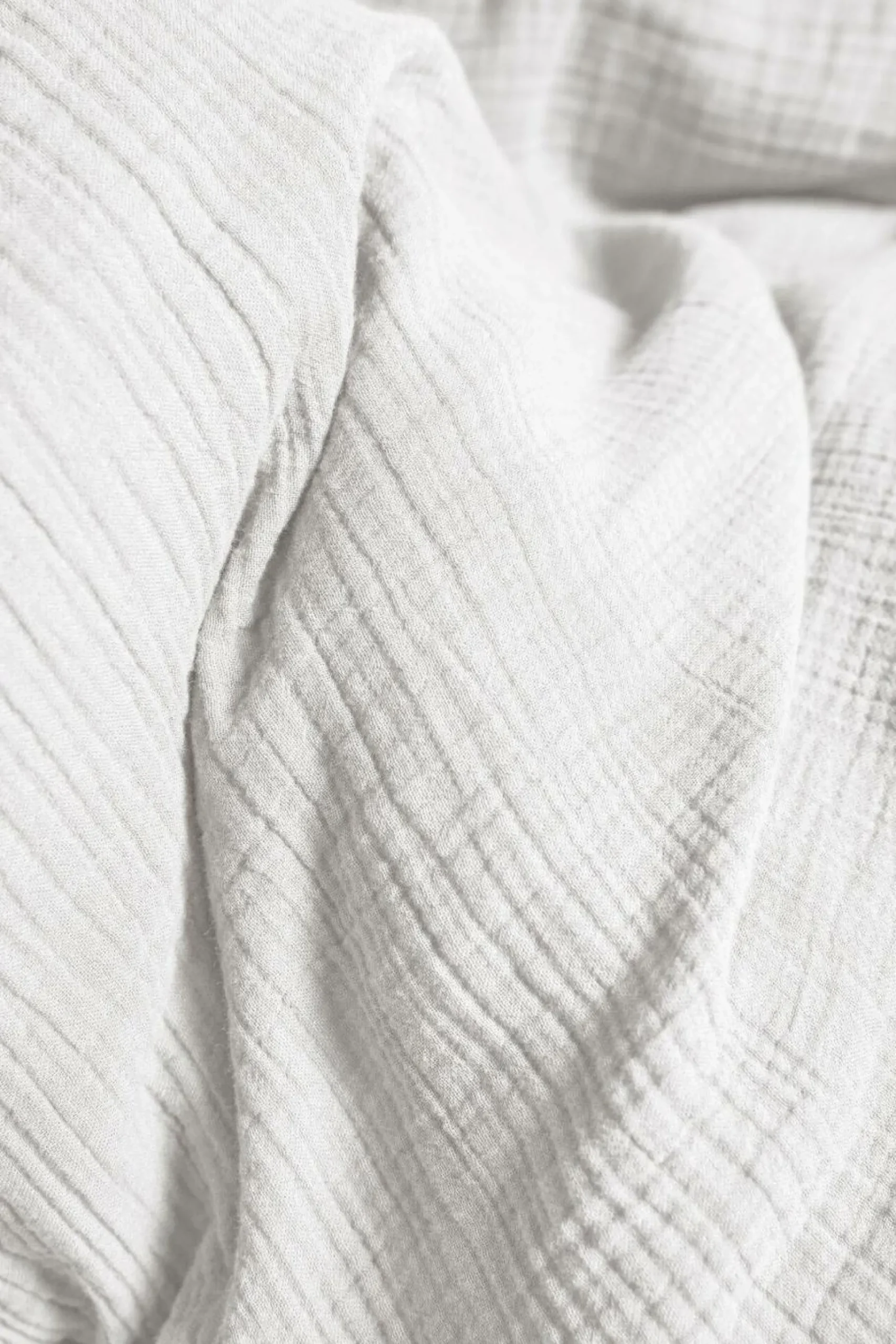 Parure de lit enfant gaze de coton bio Lou - Blanc - 140 x 200 cm