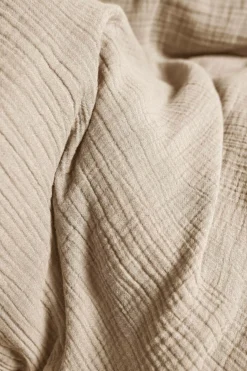 Parure de lit enfant gaze de coton bio Lou - Beige - 140 x 200 cm