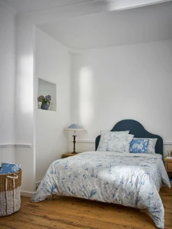 Parure de lit percale Passerage - Gris - 240 x 220 cm