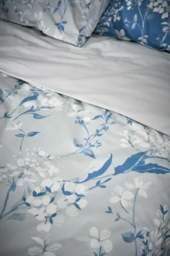 Parure de lit percale Passerage - Gris - 240 x 220 cm