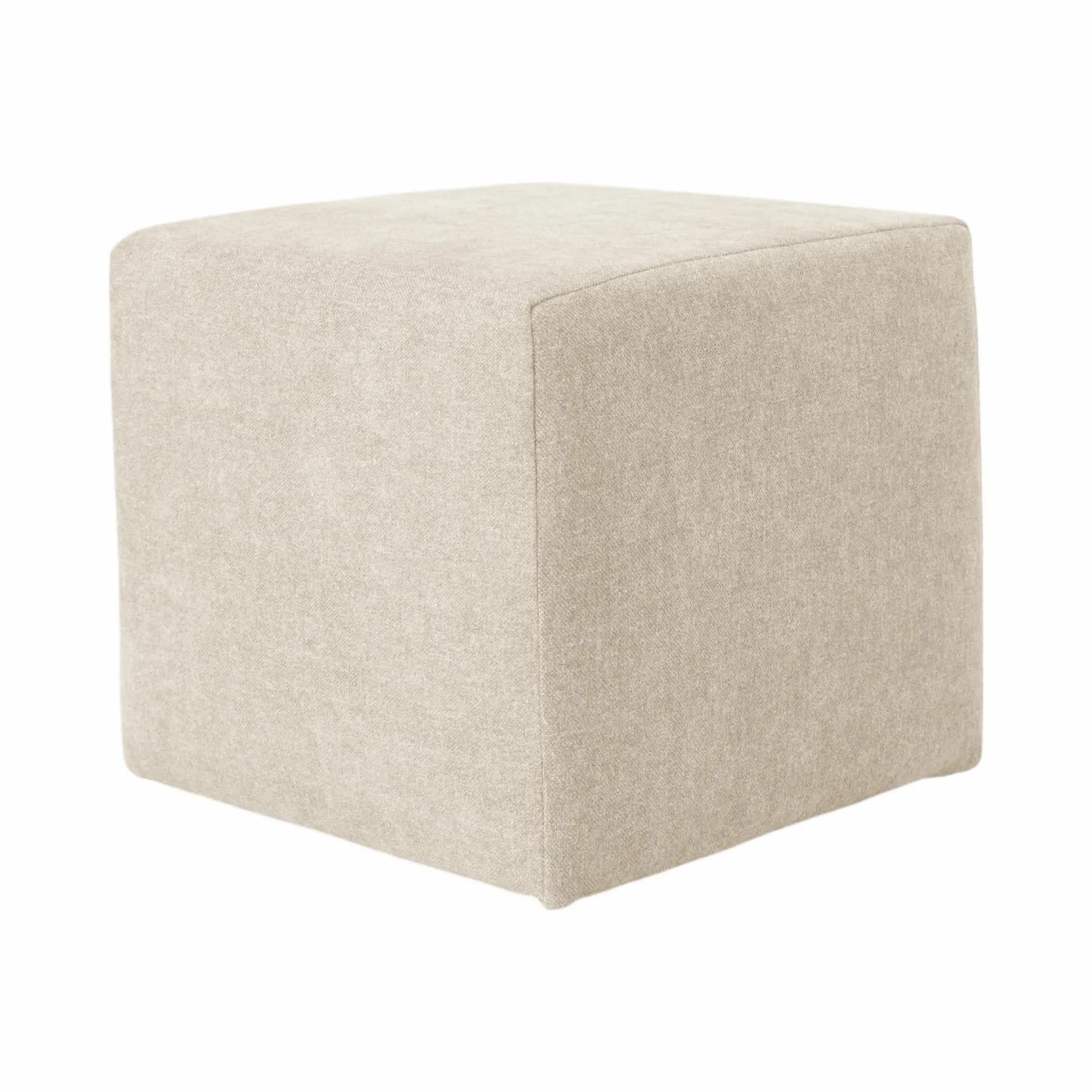 Petit pouf tissu Opus - Naturel