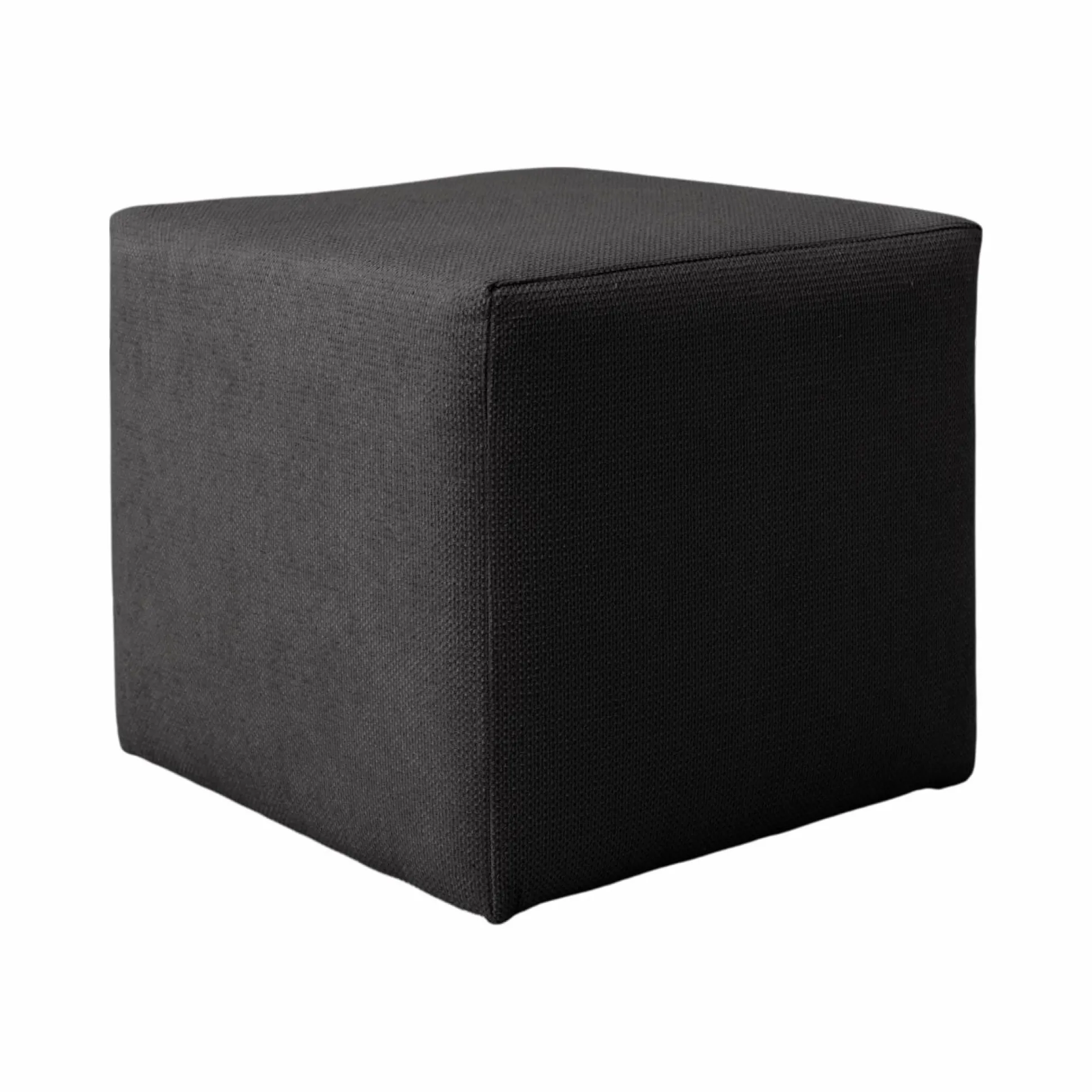 Petit pouf tissu Otis - Carbone