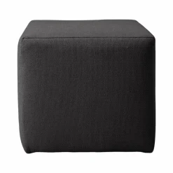 Petit pouf tissu Otis - Carbone
