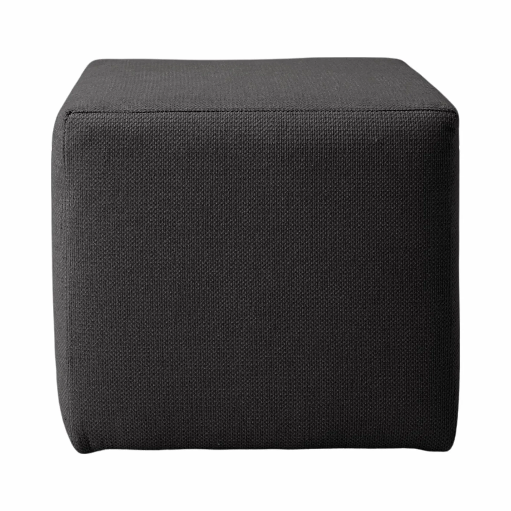 Petit pouf tissu Otis - Carbone