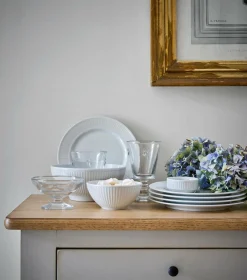 PILLIVUYT Lot de 6 Assiettes plates Plissé