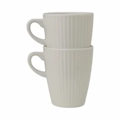 PILLIVUYT Lot de 2 Mugs Plissé