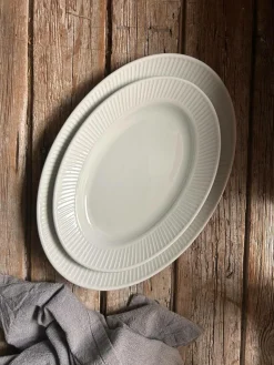 PILLIVUYT Plat ovale Plissé