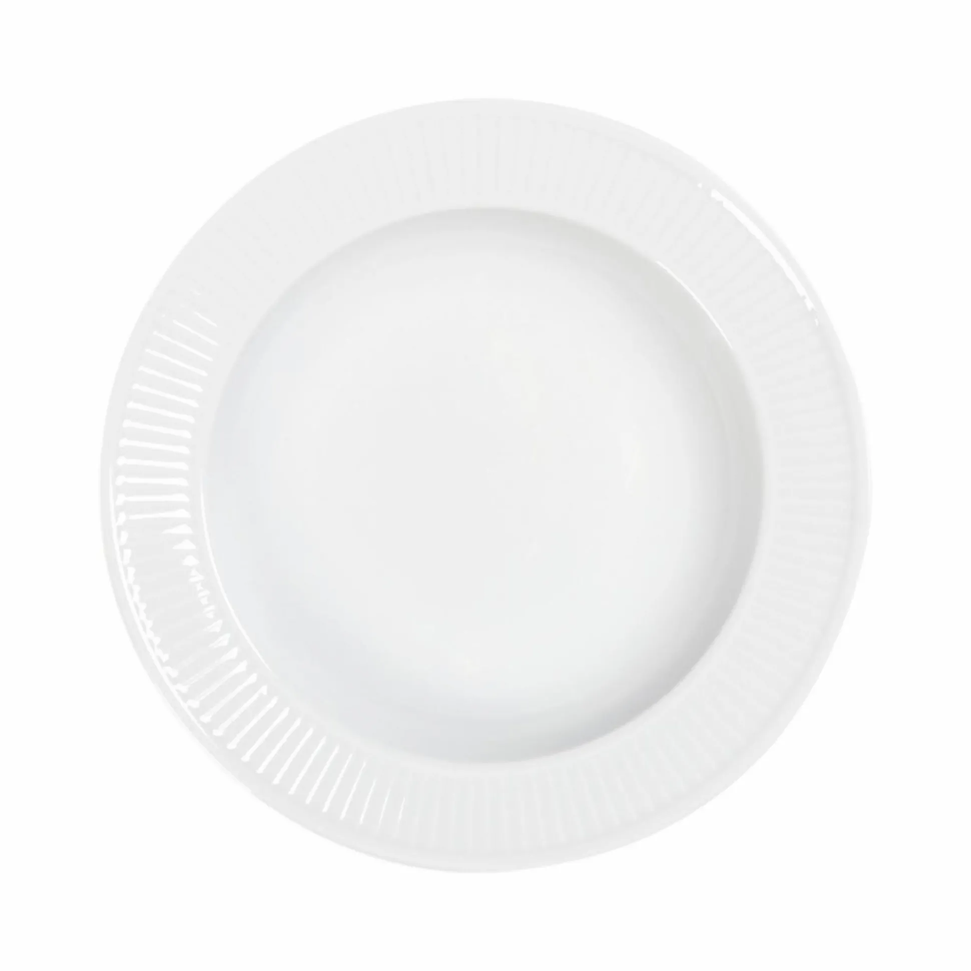 PILLIVUYT Plat rond Plissé