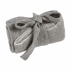 Plaid poncho multifonction en laine Pema - Granit