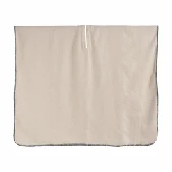 Plaid poncho multifonction en laine Pema - Meringue