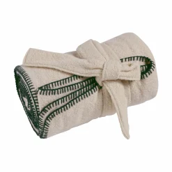 Plaid poncho multifonction en laine Pema - Meringue