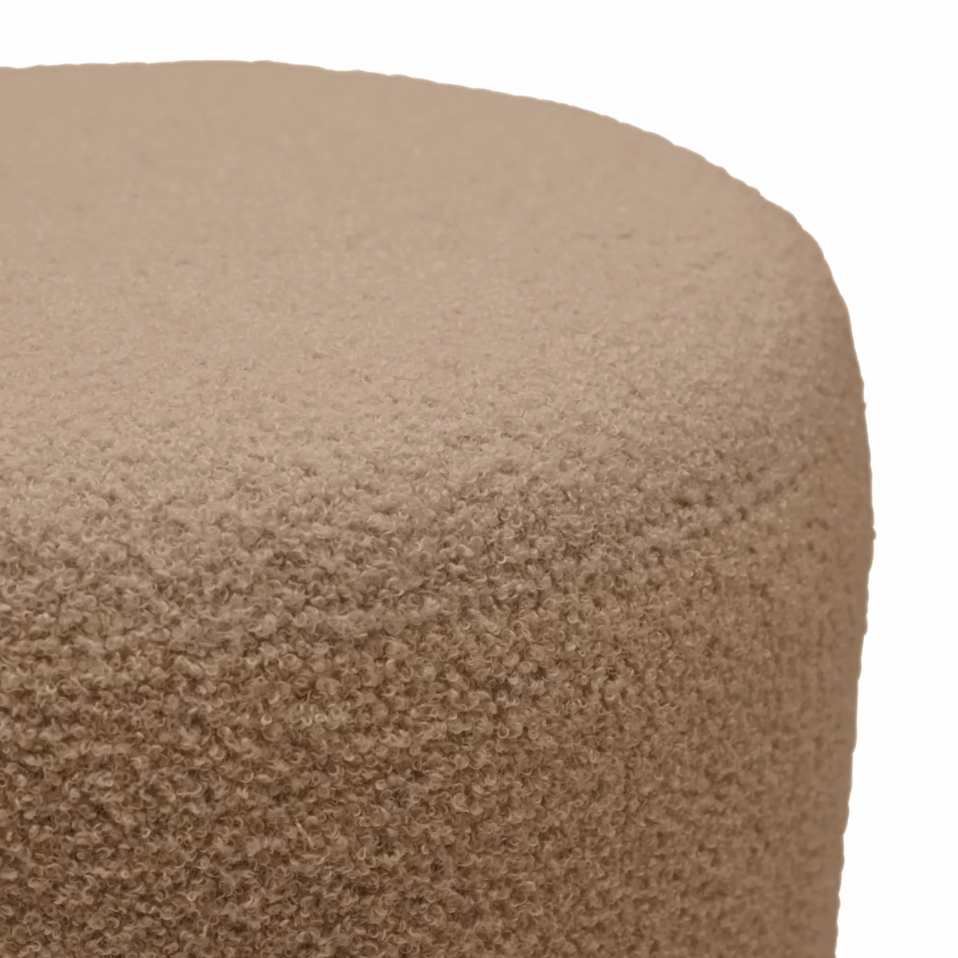 Pouf bouclette 40 cm Ome - Beige