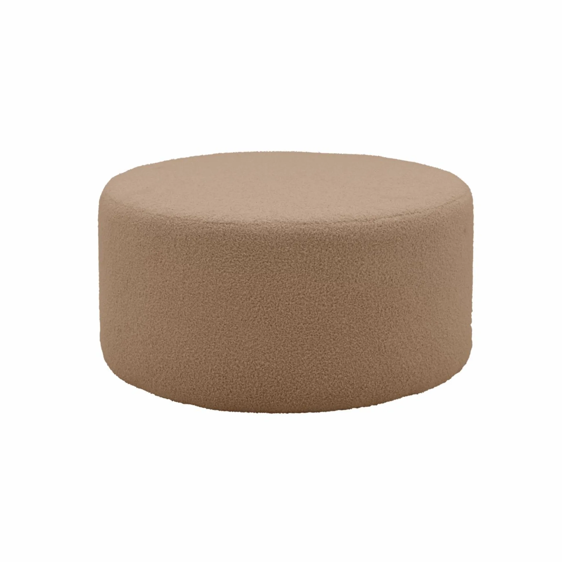 Pouf bouclette 70 cm Ome - Beige