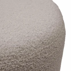 Pouf bouclette 40 cm Ome - Gris Clair