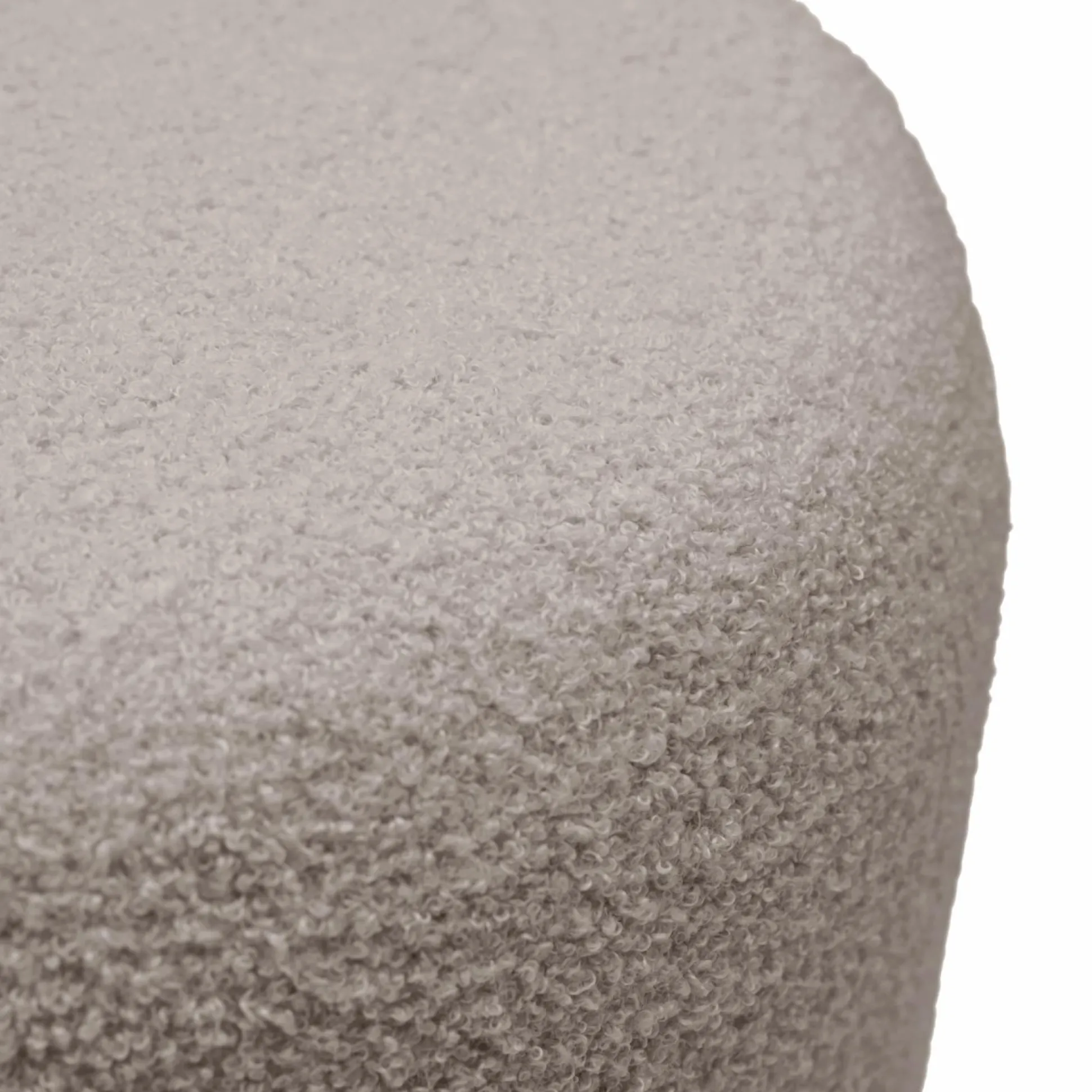 Pouf bouclette 40 cm Ome - Gris Clair