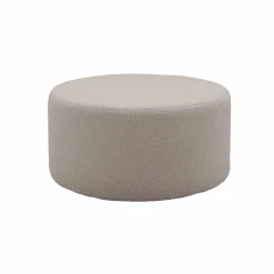 Pouf bouclette 70 cm Ome - Gris Clair