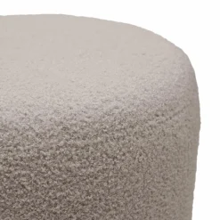 Pouf bouclette 70 cm Ome - Gris Clair