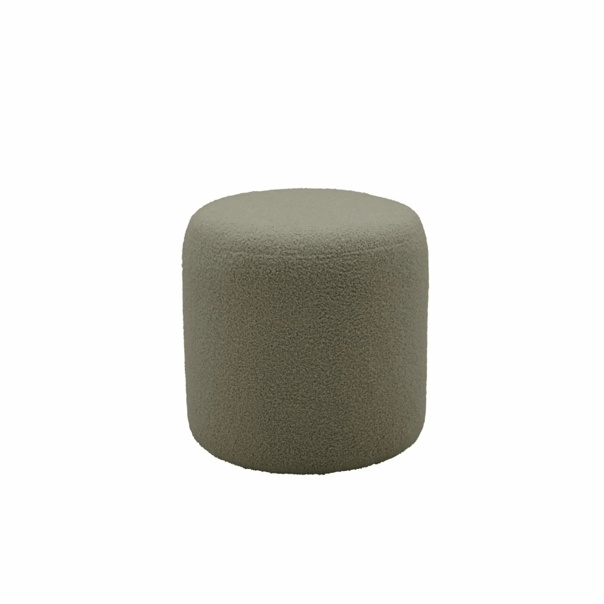 Pouf bouclette 40 cm Ome - Vert Kaki