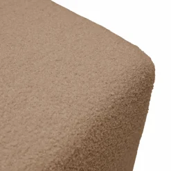 Pouf bouclette carré Ome - Beige