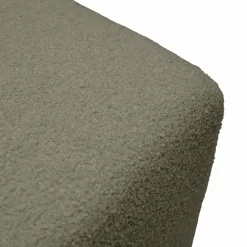 Pouf bouclette carré Ome - Vert Kaki