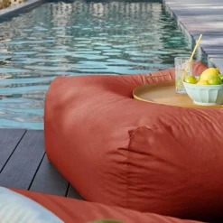 Pouf d'Extérieur Recyclé Heva - Tomette