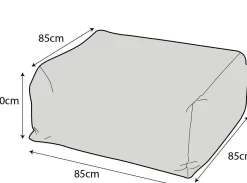 Pouf d'Extérieur Recyclé Heva - Tomette