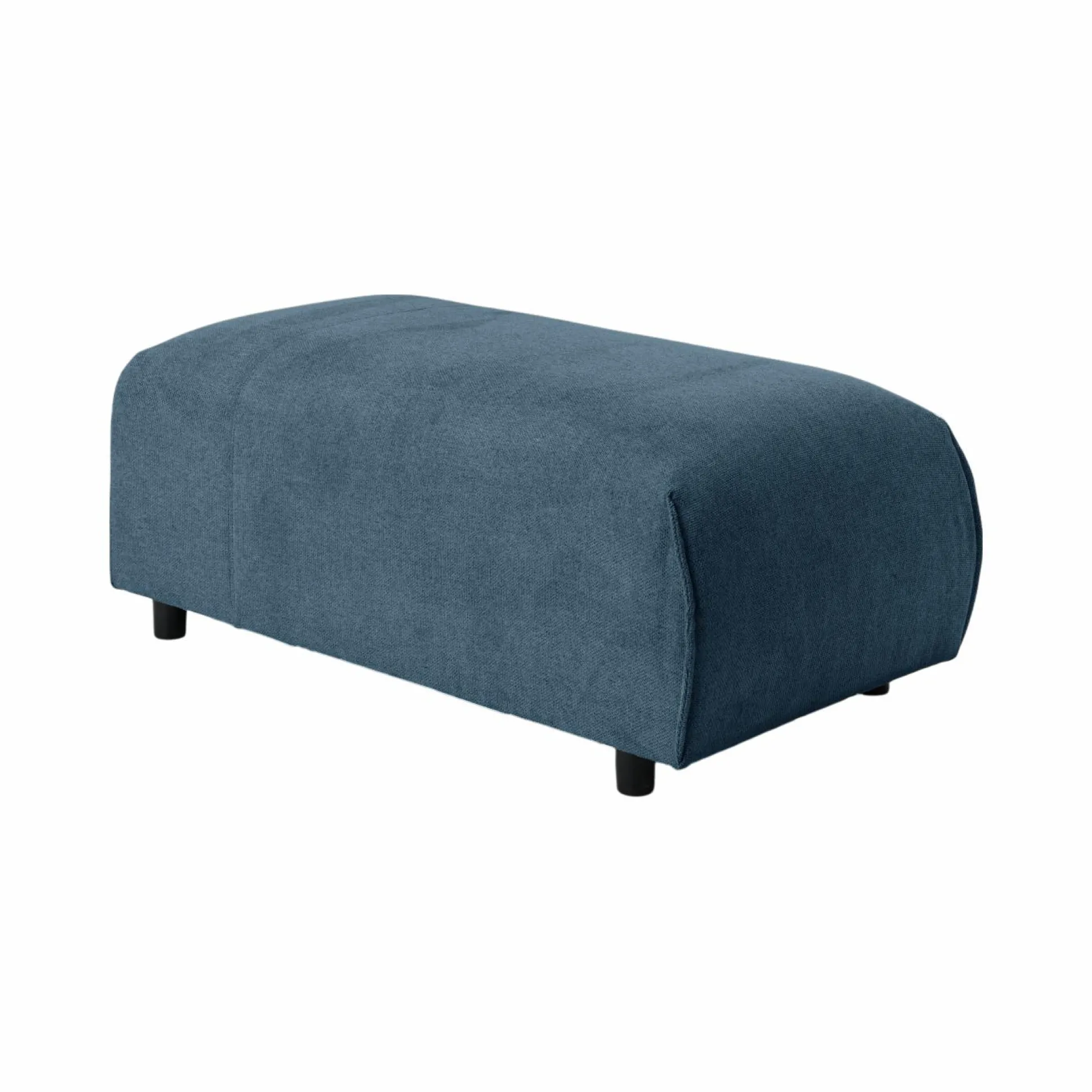 Pouf pour canapé modulable tissu Solal - Bleu