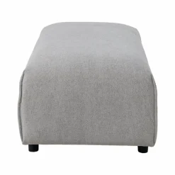 Pouf pour canapé modulable tissu Solal - Gris