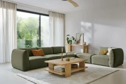 Pouf pour canapé modulable tissu Pixel - Vert Mousse