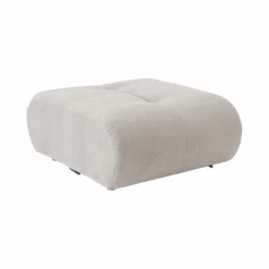 Pouf pour canapé modulable tissu Benny - Naturel