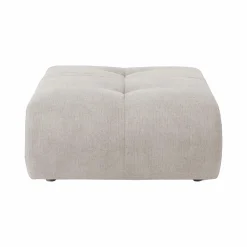 Pouf pour canapé modulable tissu Benny - Naturel