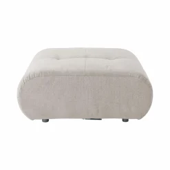 Pouf pour canapé modulable tissu Benny - Naturel