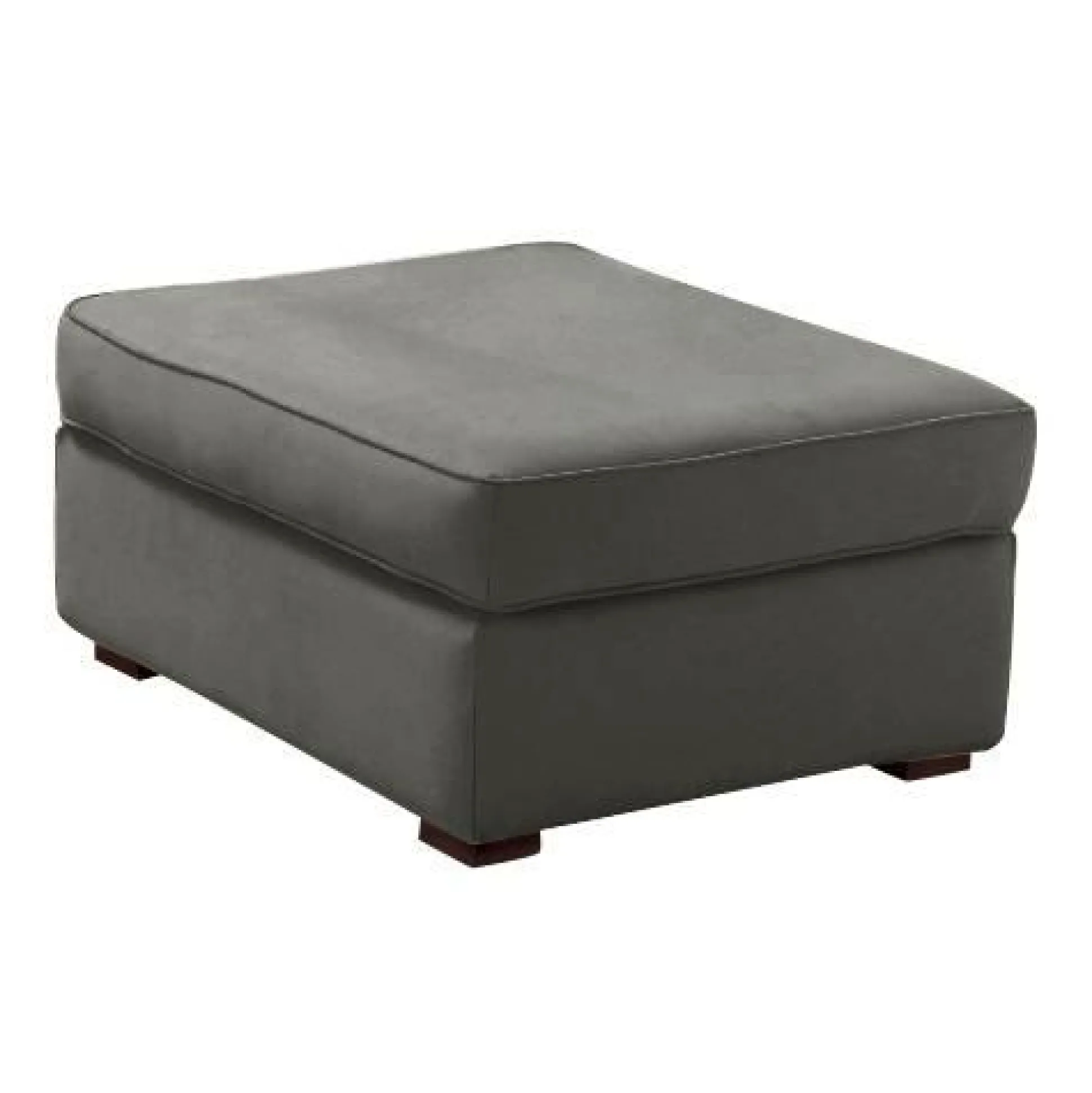 Pouf tissu coton déhoussable Marbella - Gris