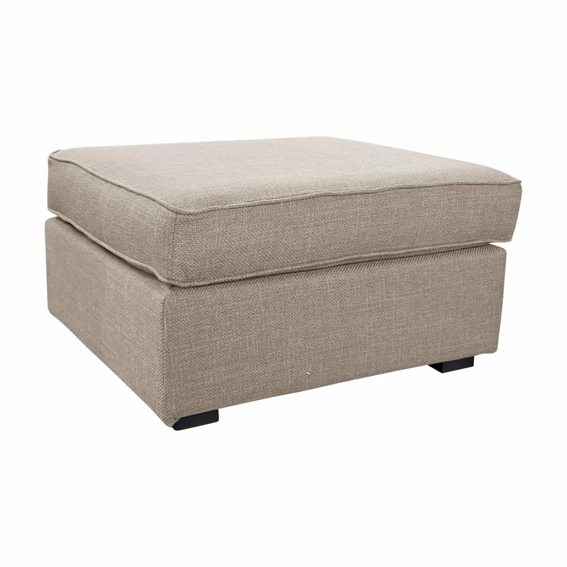 Pouf tissu déhoussable Marbella - Beige
