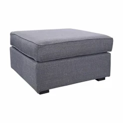 Pouf tissu déhoussable Marbella - Gris