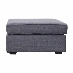 Pouf tissu déhoussable Marbella - Gris