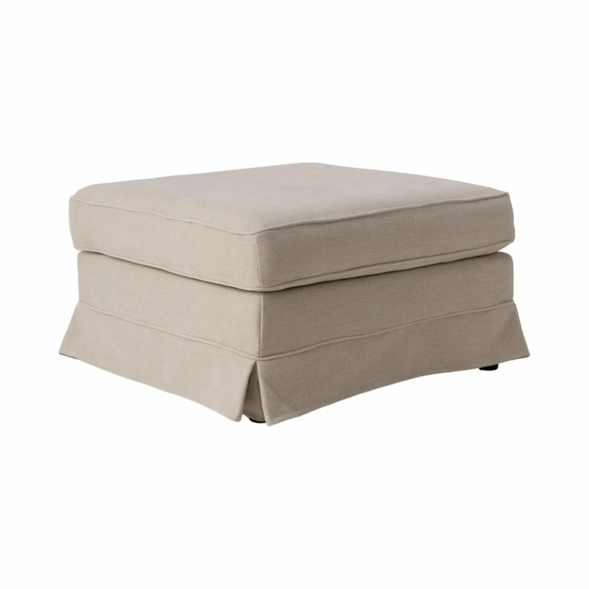 Pouf tissu déhoussable Naxos - Beige