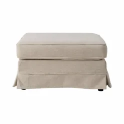 Pouf tissu déhoussable Naxos - Beige