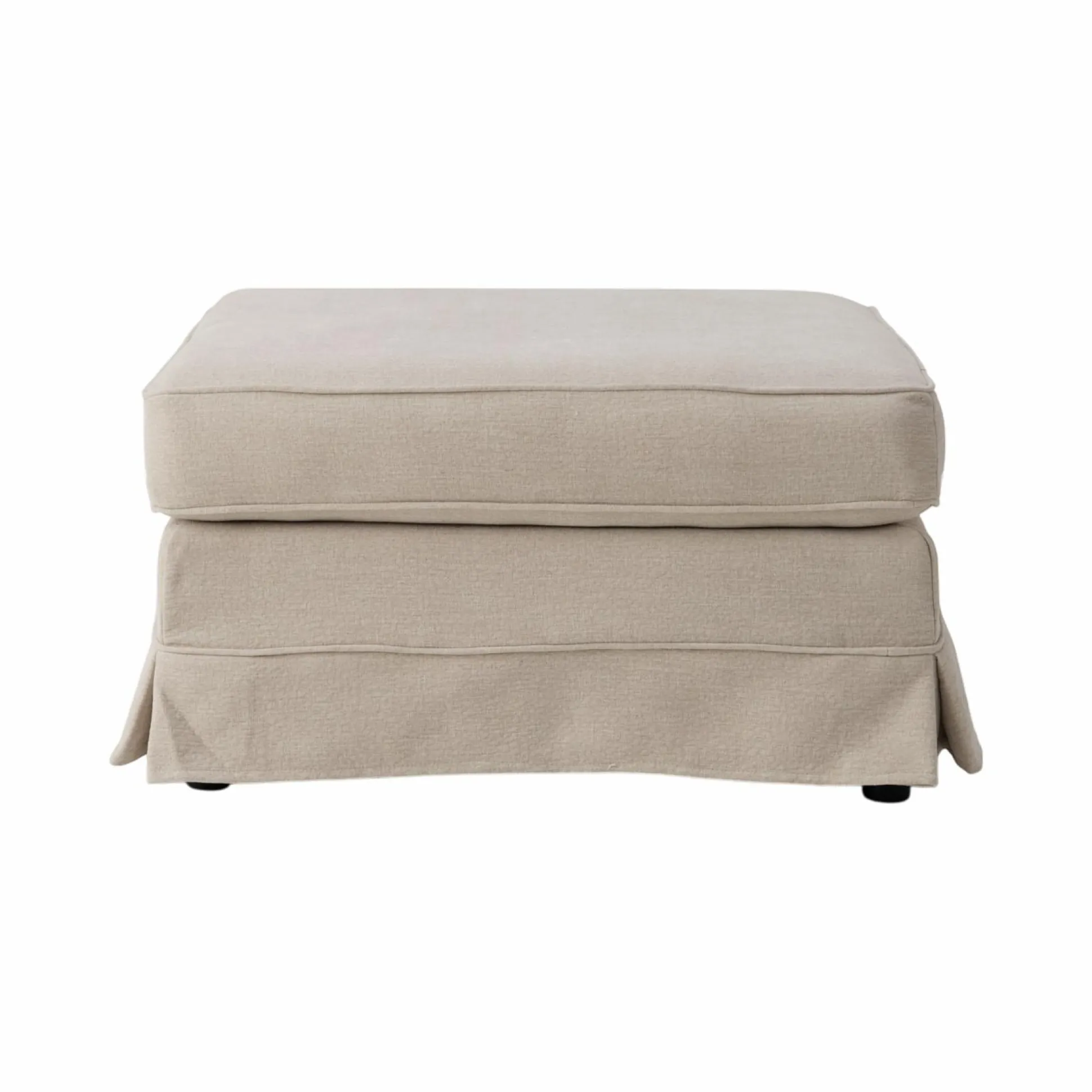 Pouf tissu déhoussable Naxos - Beige