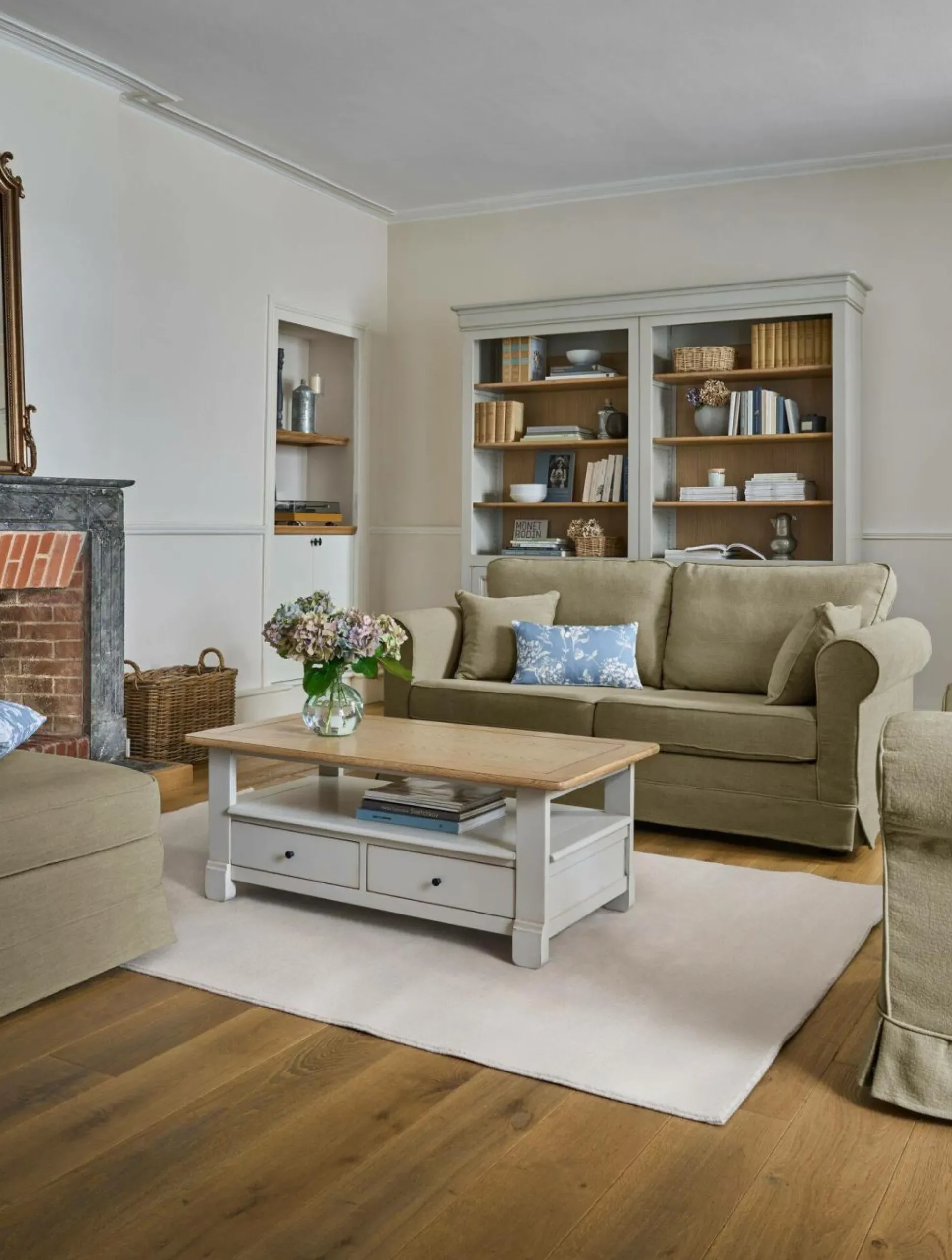 Pouf tissu déhoussable Naxos - Beige