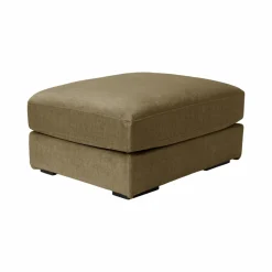 Pouf velours déhoussable Maé - Olive