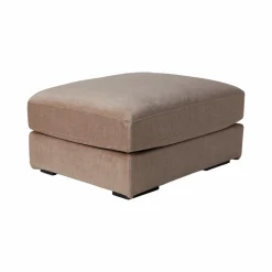 Pouf velours Maé - Beige