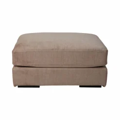 Pouf velours Maé - Beige