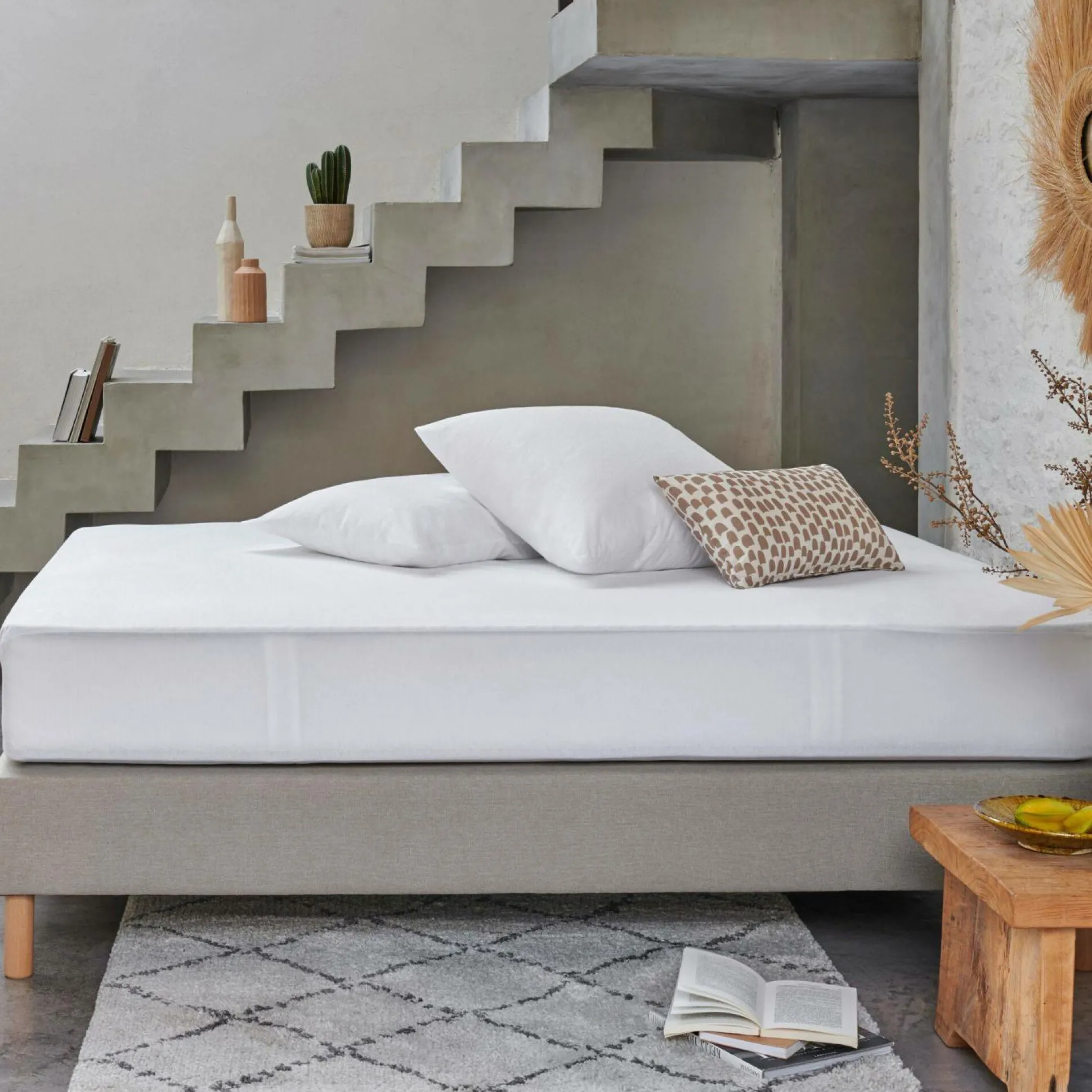 Protège oreiller bouclette imperméable Bérénice - 50 x 70 cm