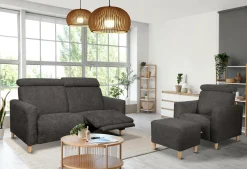 Repose pieds tissu Chambord - Noir