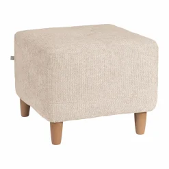 Repose pieds tissu Chambord - Ivoire