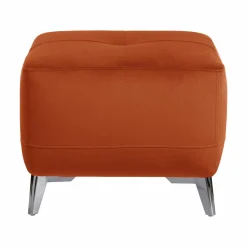 Repose pieds velours Cheverny - Rouille