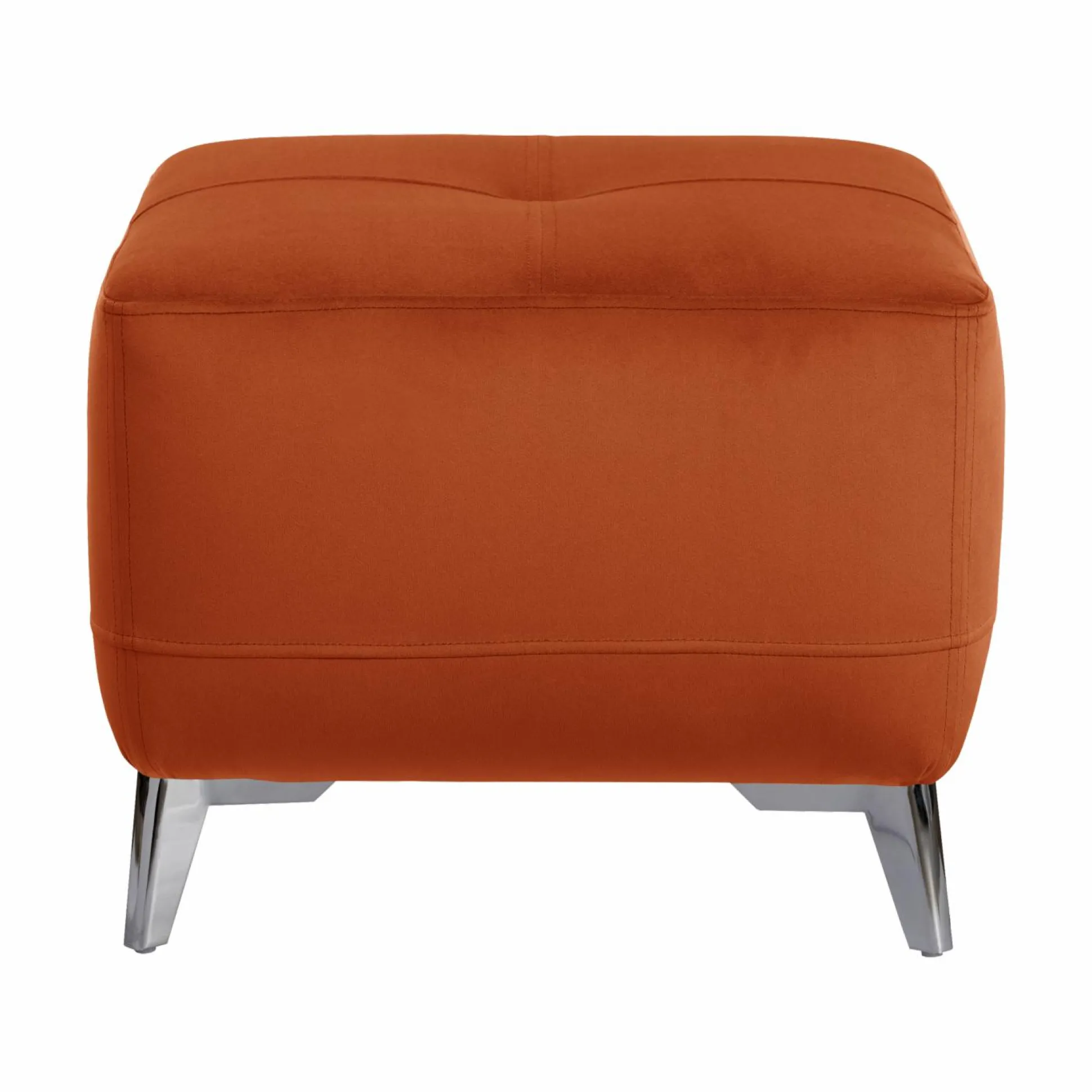 Repose pieds velours Cheverny - Rouille